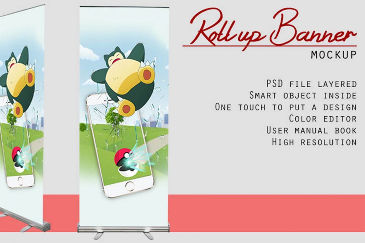 Rollup Banner Mockup - view 3