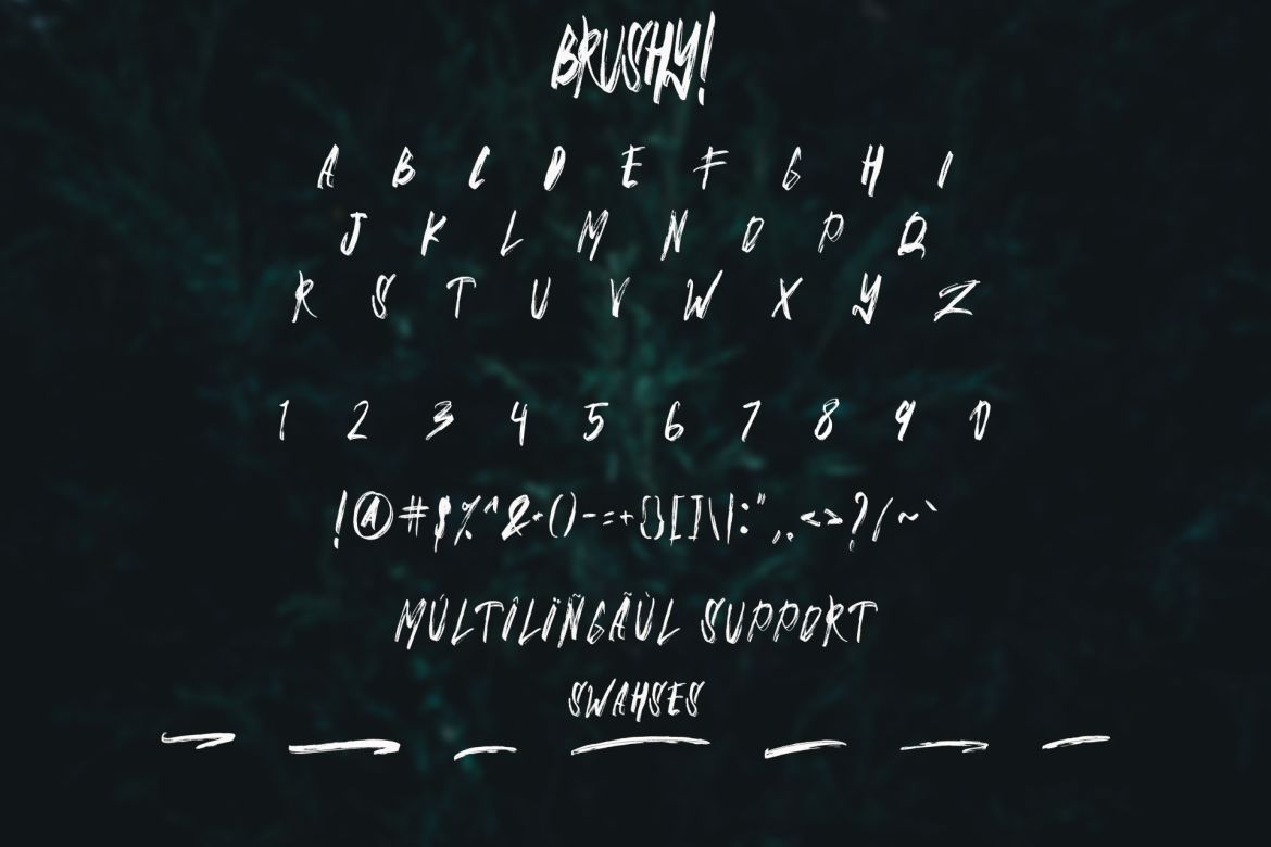 BRUSHY Font - view 5