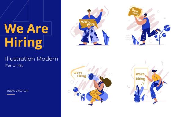 We Are Hiring - Free Illustrations