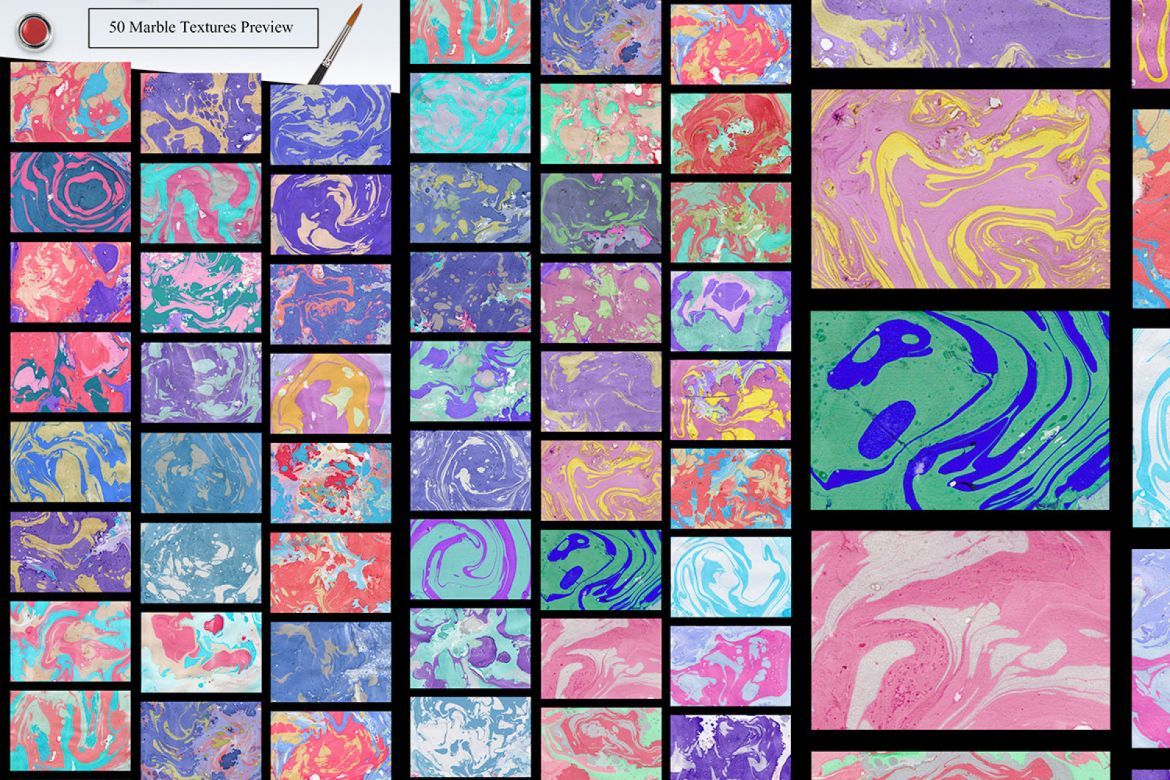 50 Marble Paper Textures alternate