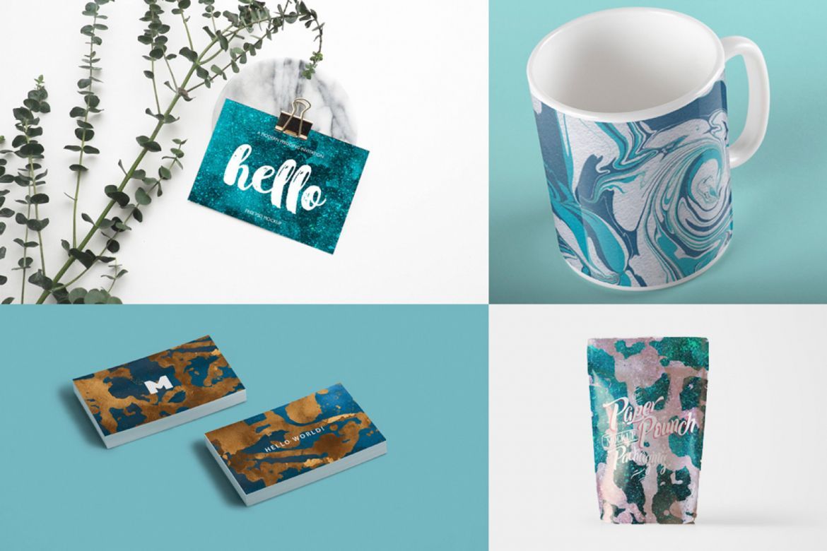 50 Marble and Glitter Textures - view 5