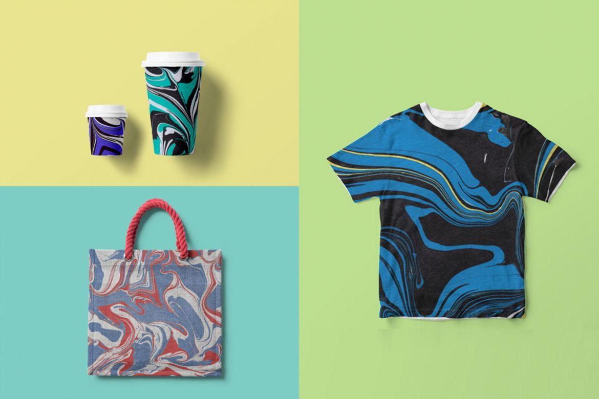 50 Marble and Glitter Textures - view 6