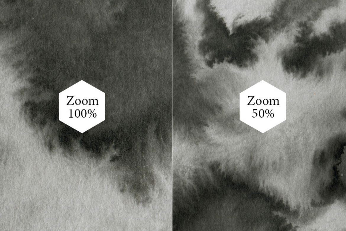 40 Black Ink Textures - view 3