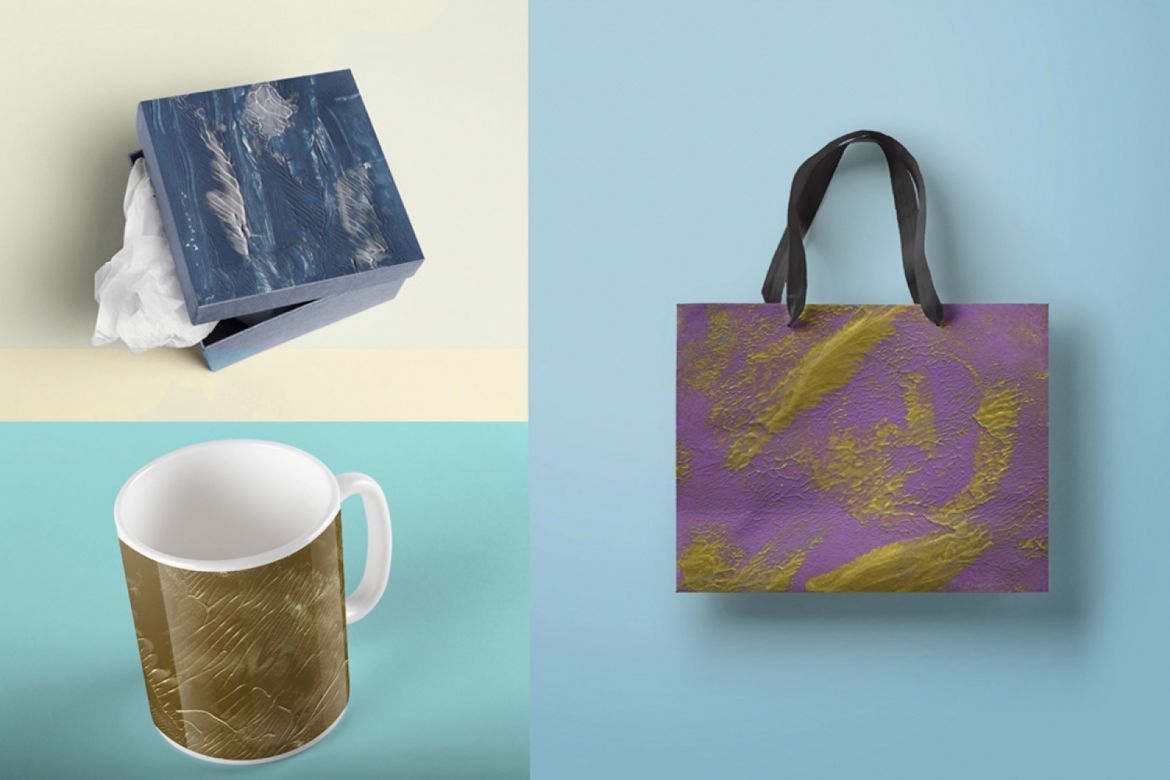 45 Acrylic Paint Textures - view 5