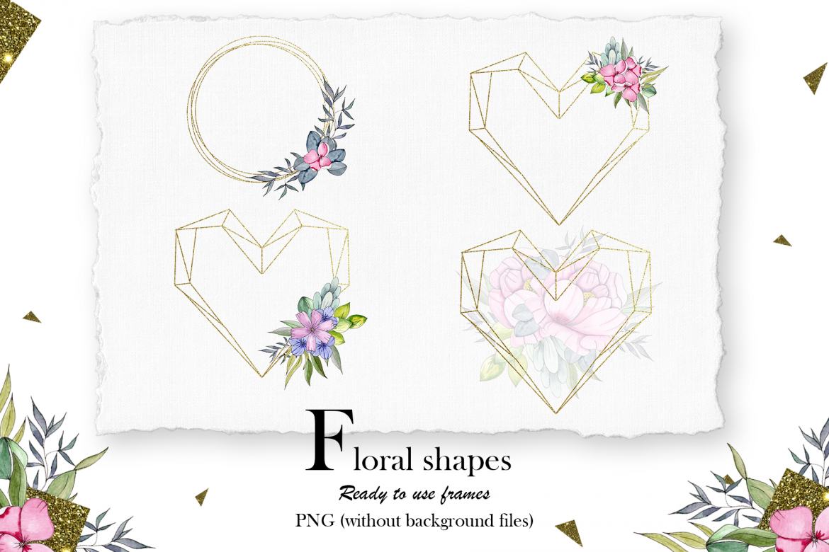 Hearts and Flowers - Free Watercolor Collection - view 4