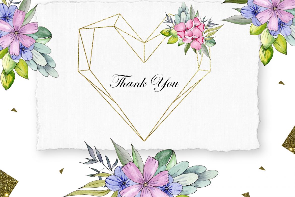 Hearts and Flowers - Free Watercolor Collection - view 7