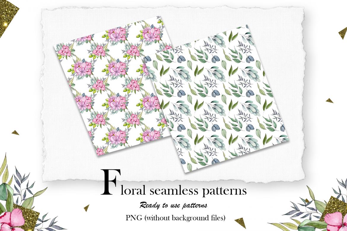 Hearts and Flowers - Free Watercolor Collection - view 6