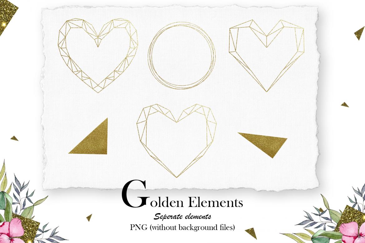 Hearts and Flowers - Free Watercolor Collection - view 3