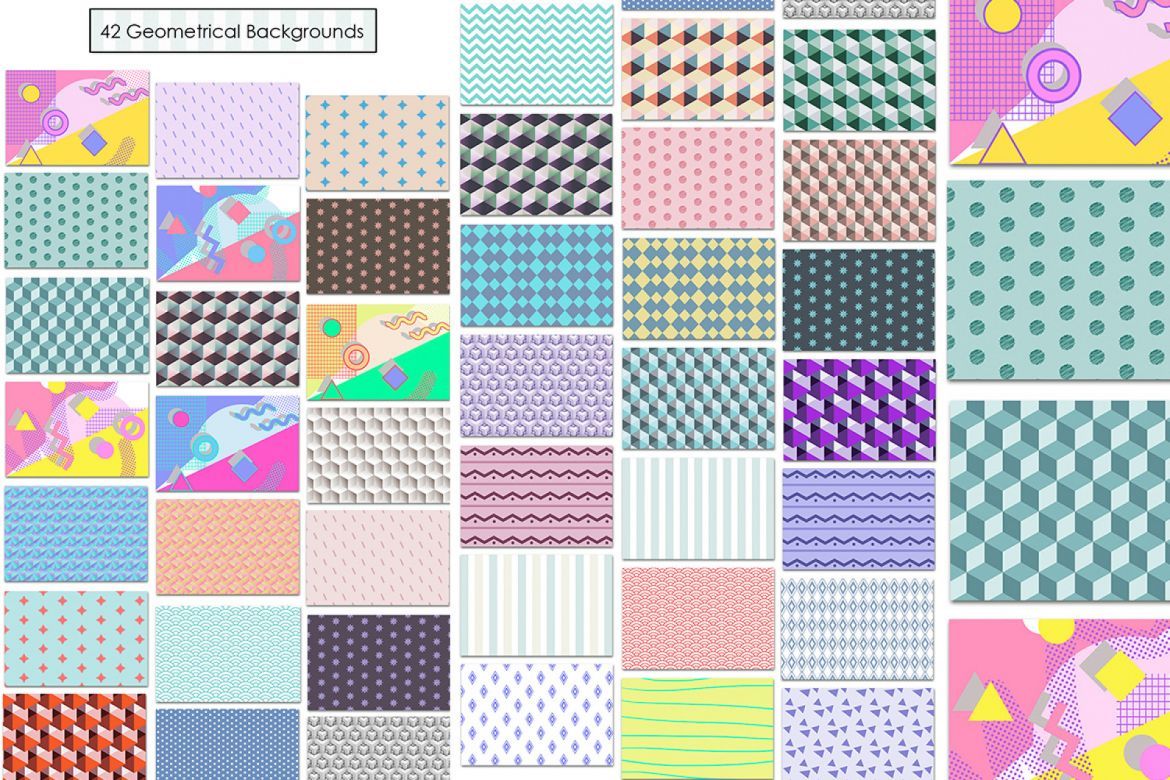 42 Geomertic Backgrounds - view 2