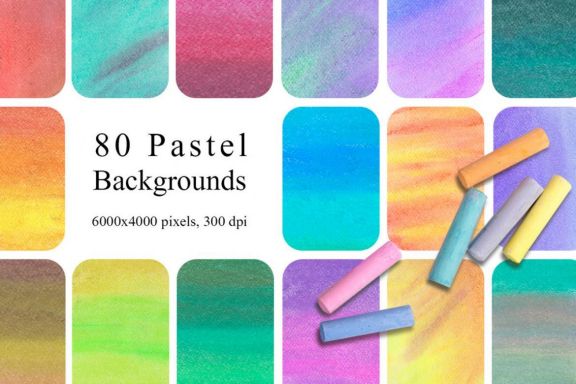 80 Pastel Backgrounds - view 1