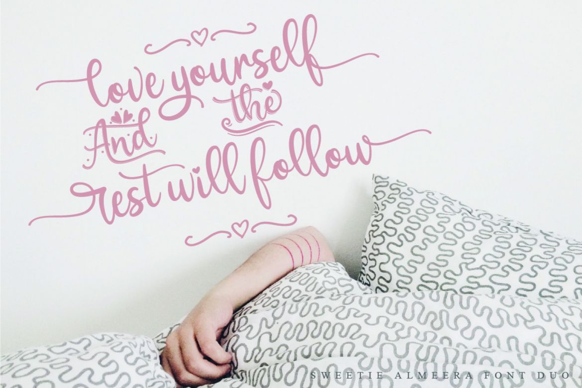 Sweetie Almeera Font Duo - view 6