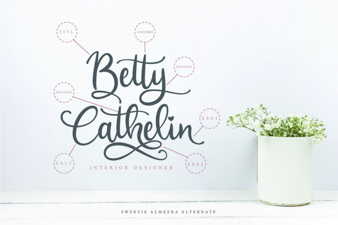 Sweetie Almeera Font Duo - view 8