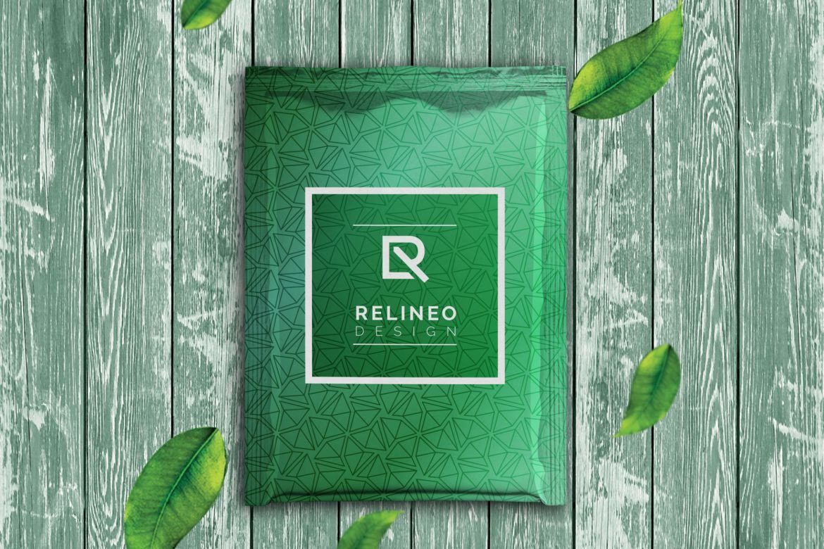 Aluminium Bag Mock-up 4Pack #2 - view 3