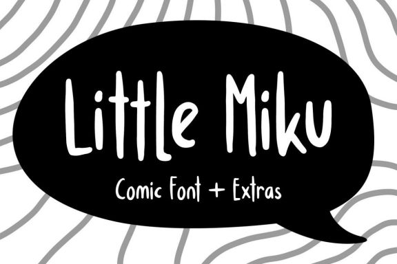 Little Miku Cartoon Font