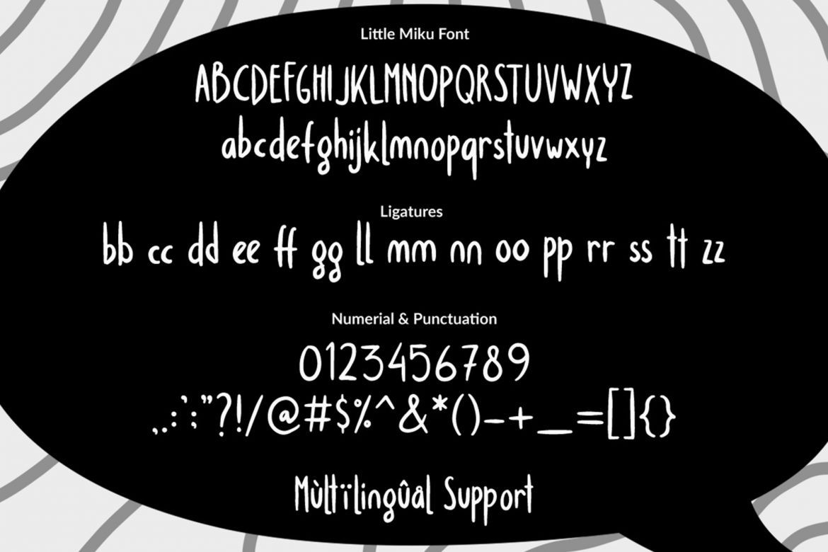 Little Miku Cartoon Font alternate