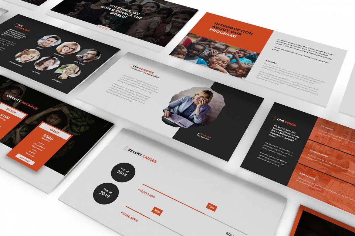 Charity Powerpoint Template alternate