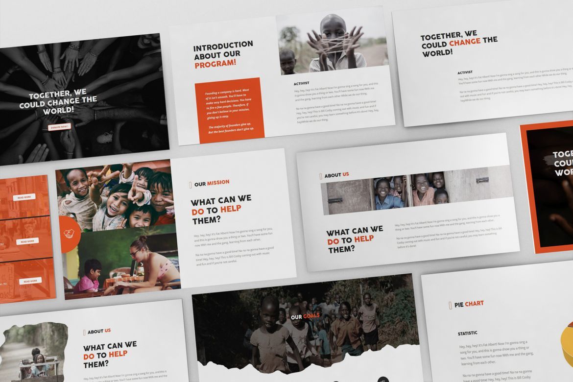 Charity Google Slides Template alternate