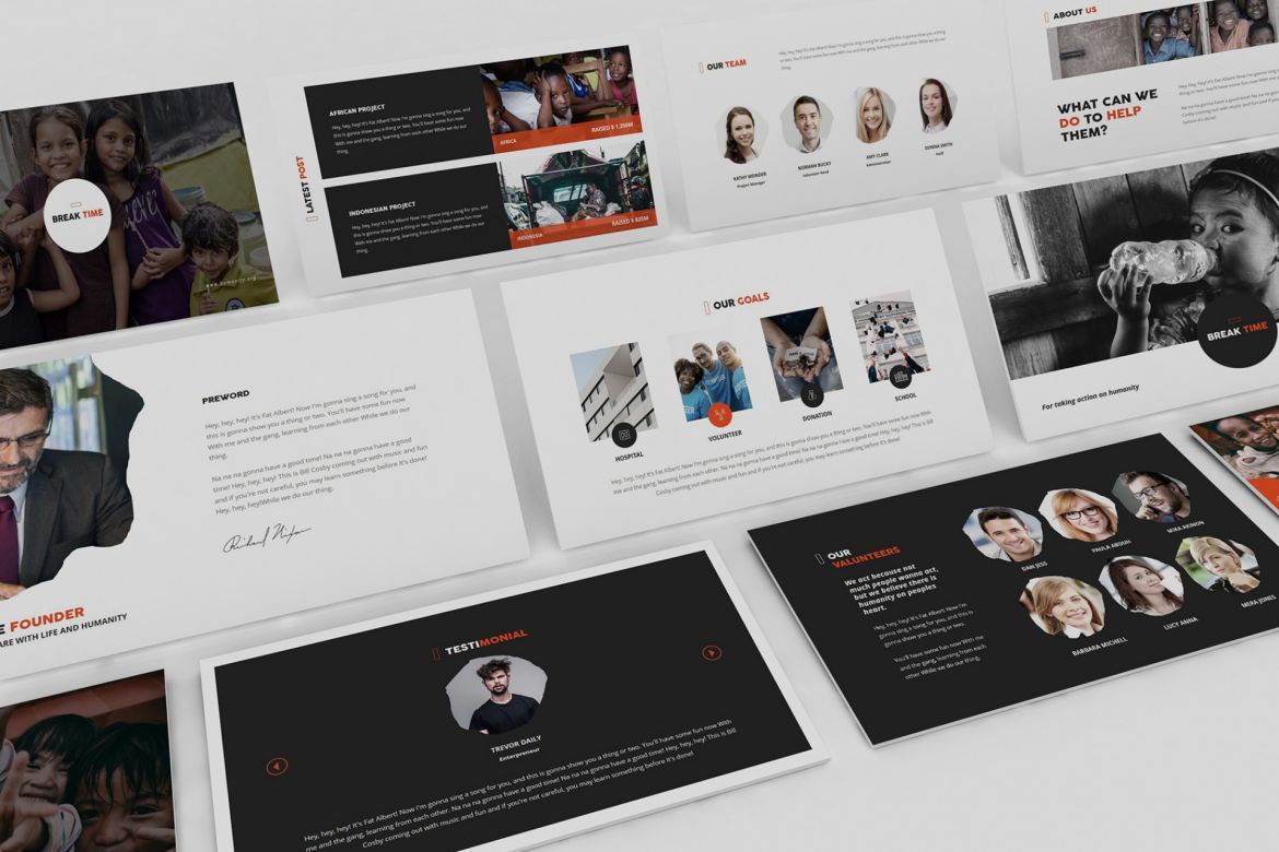 Charity Google Slides Template - view 9