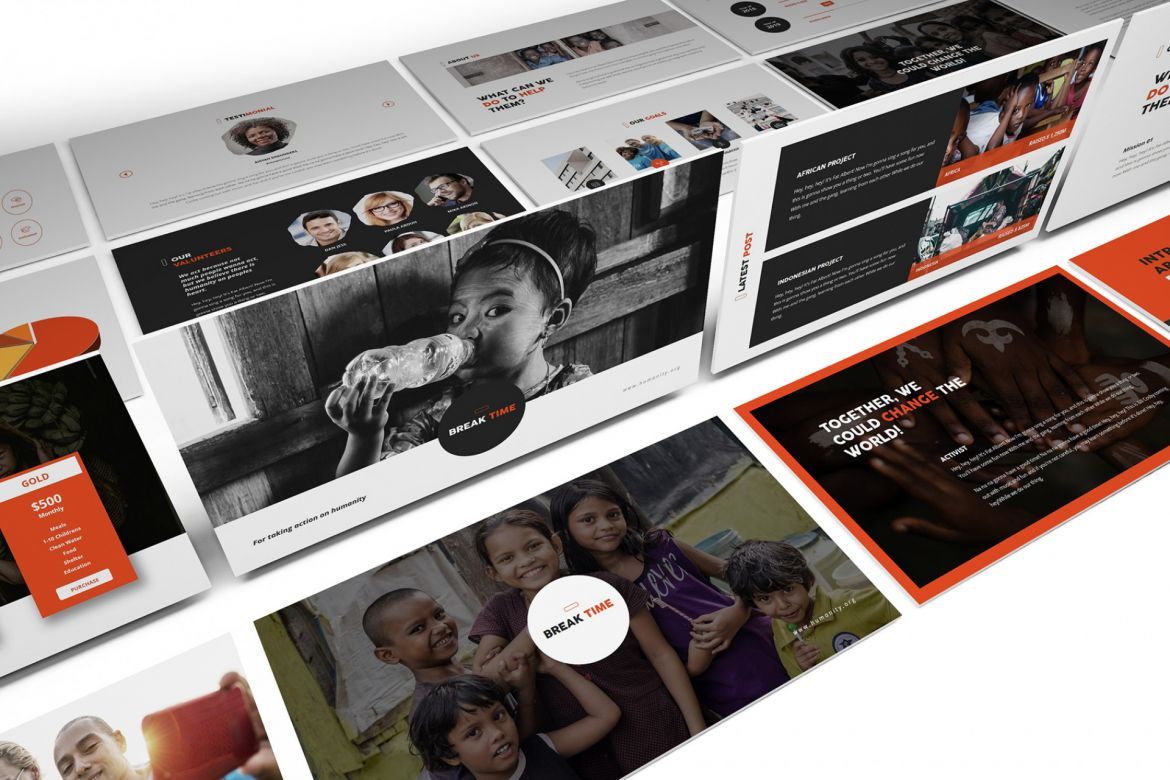 Charity Google Slides Template - view 3