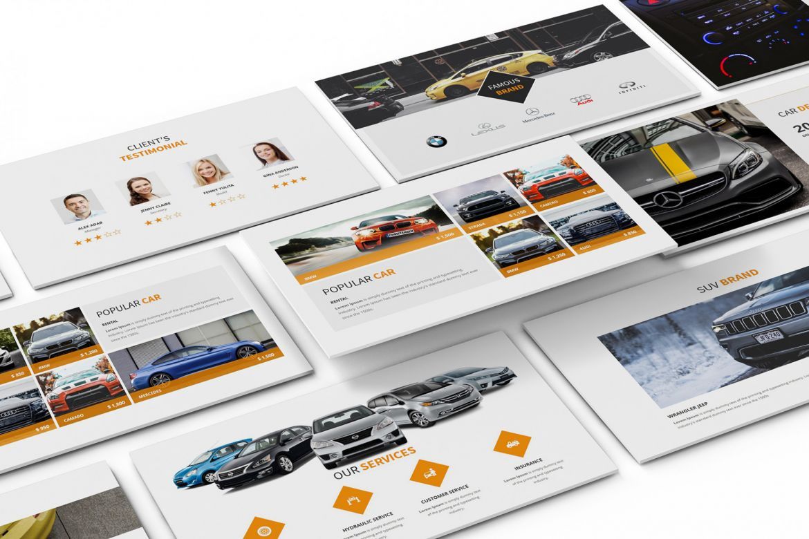 Cars Rental and Sell Powerpoint - view 8