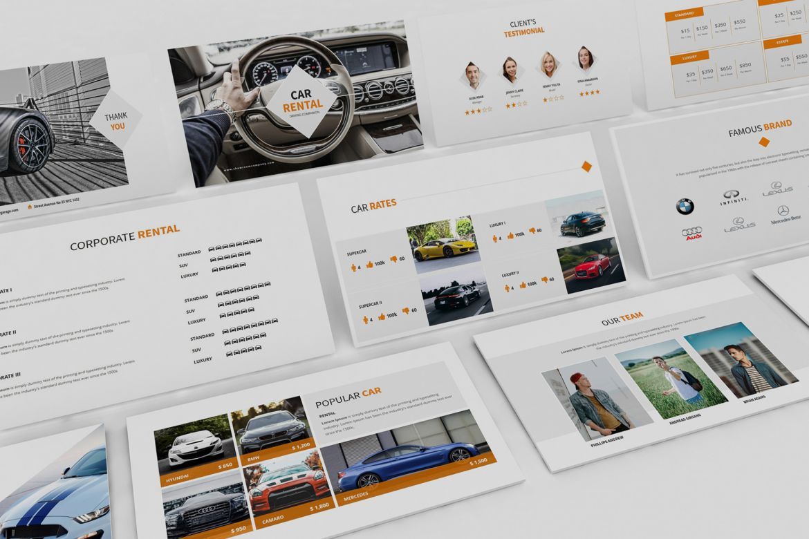 Cars Rental and Sell Keynote - view 5