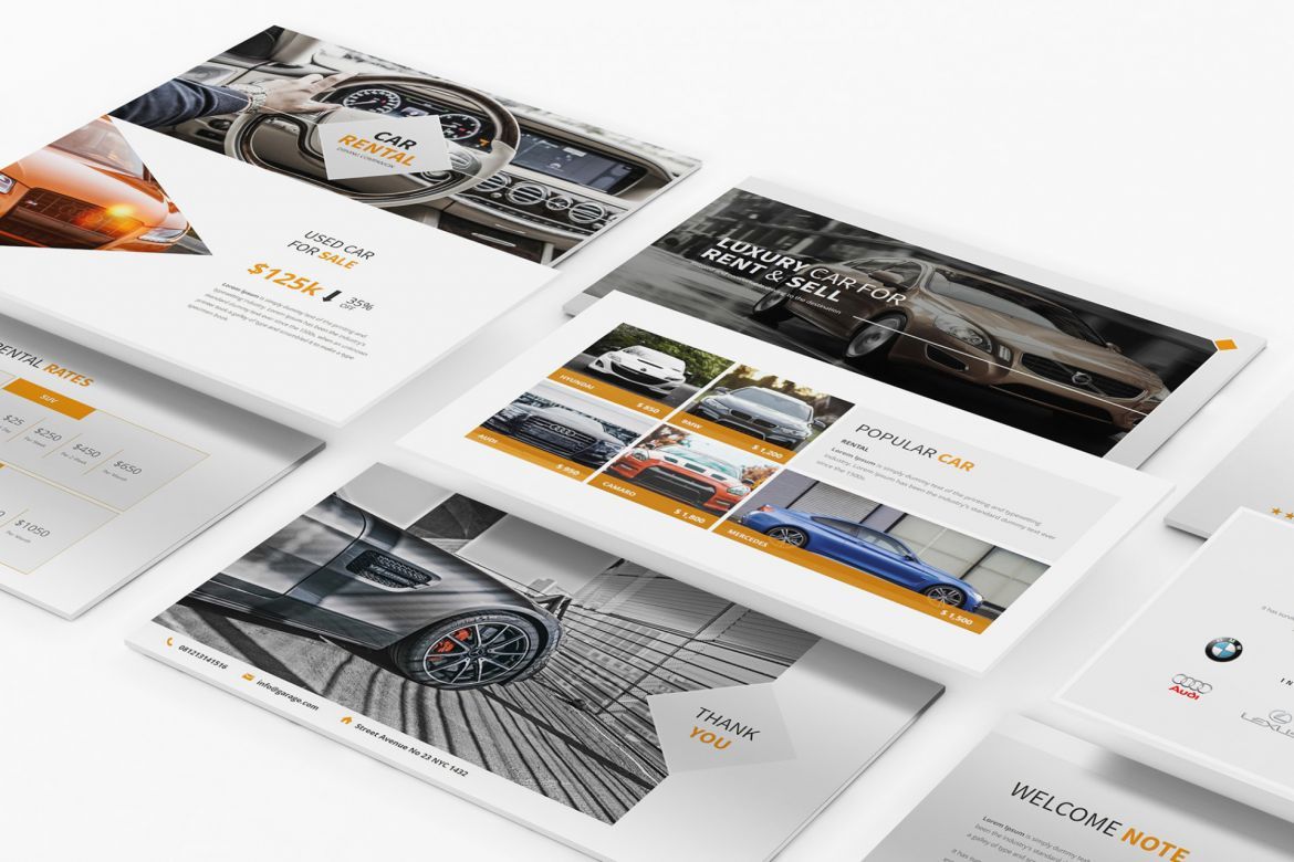 Cars Rental and Sell Google Slides - view 3