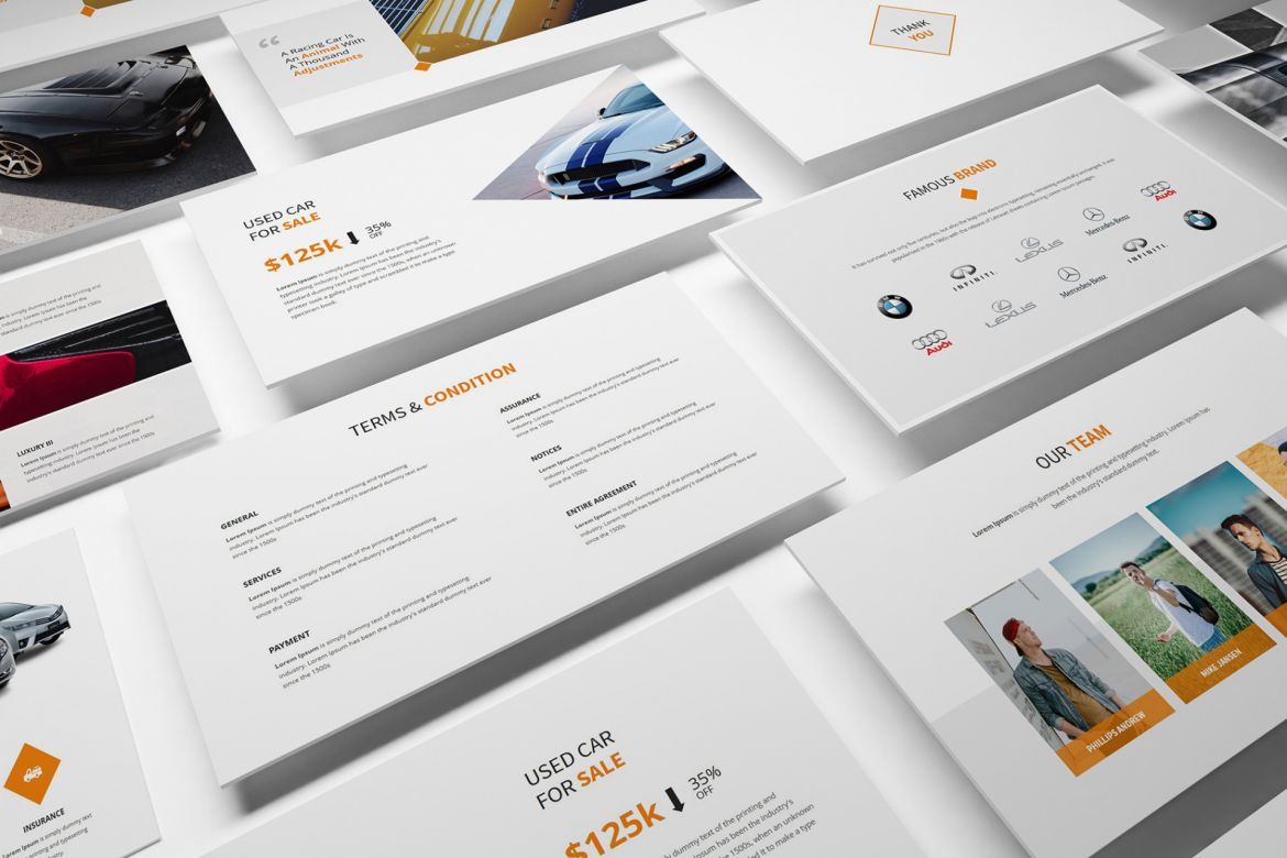 Cars Rental and Sell Google Slides - view 5