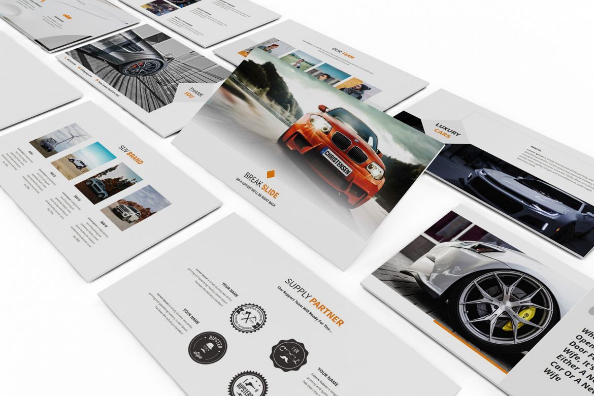 Cars Rental and Sell Google Slides - view 9