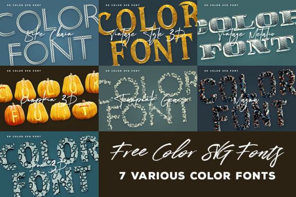 Free Color SVG Fonts 3