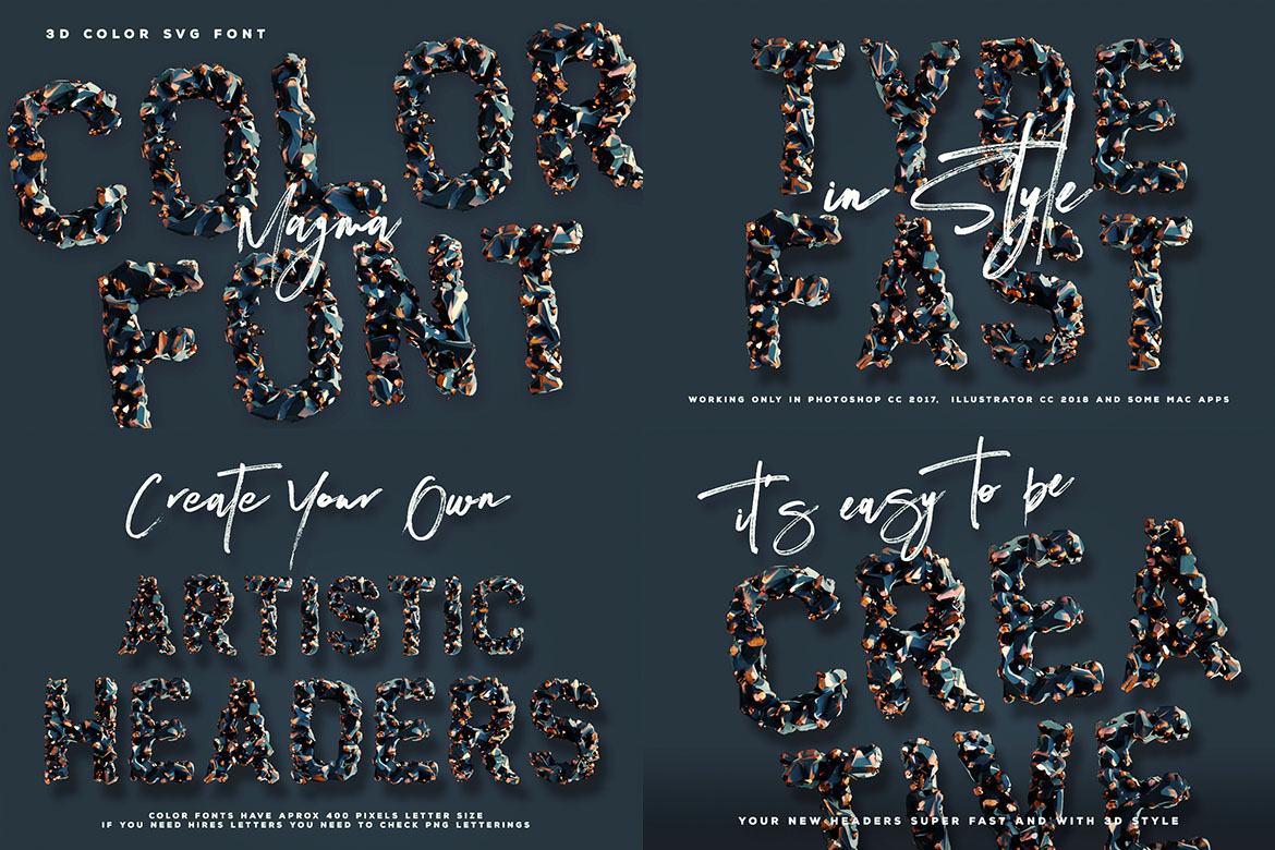 Free Color SVG Fonts 3 - view 4