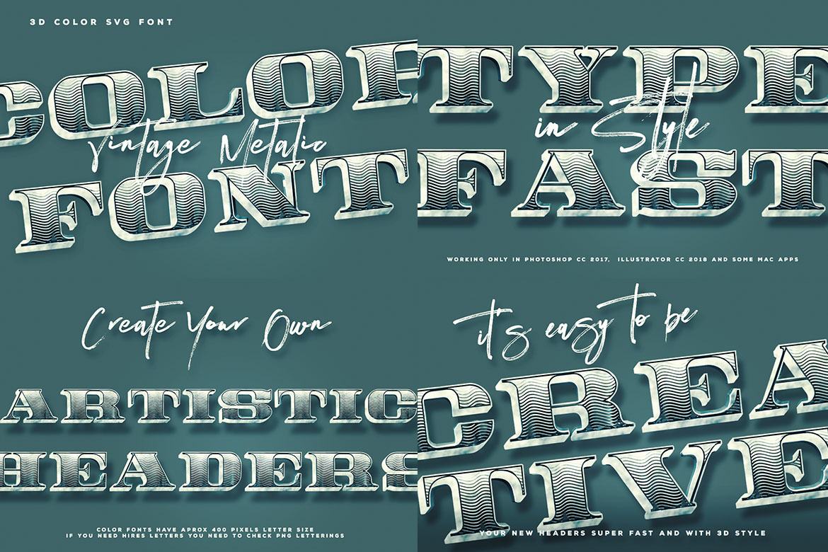 Free Color SVG Fonts 3 - view 7