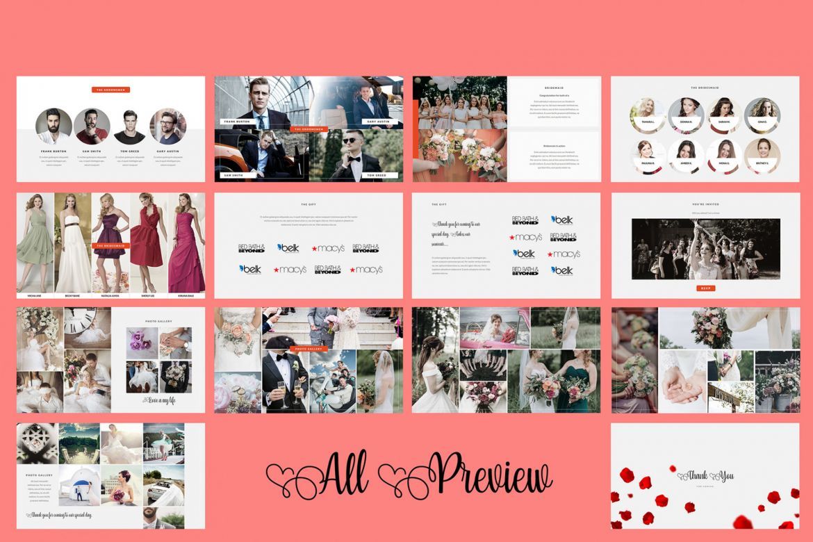 Wedding Google Slides Presentation alternate