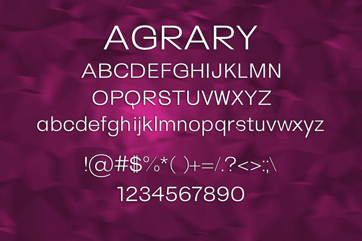 Agrary Font alternate