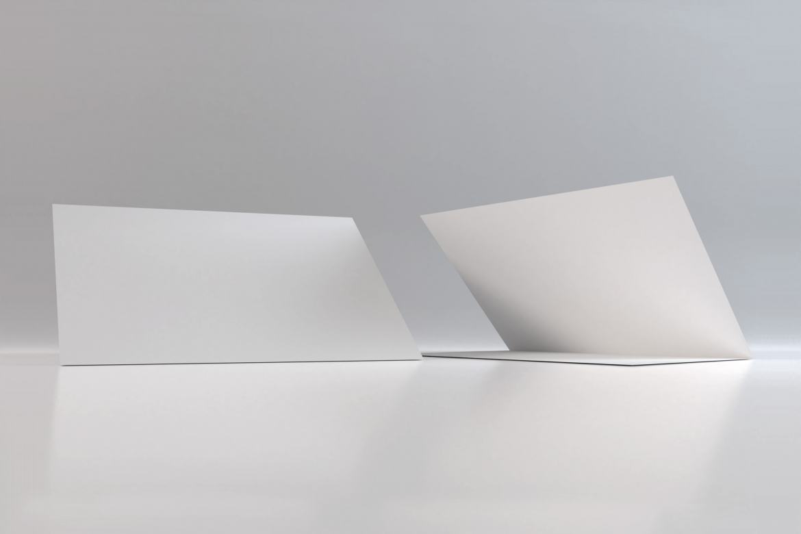 Free A4 Bifold Brochure Photoshop Mockup alternate