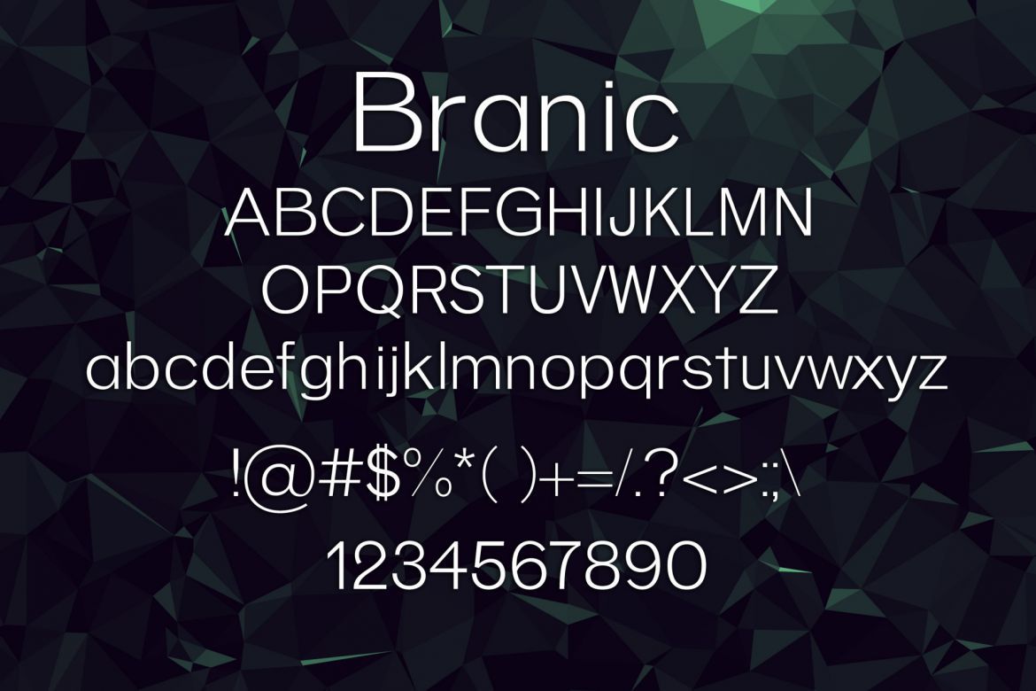 Branic Font alternate