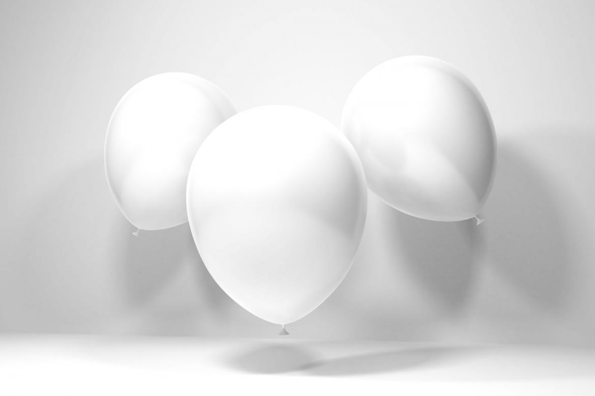 Free Party Balloon Photoshop Mockup alternate