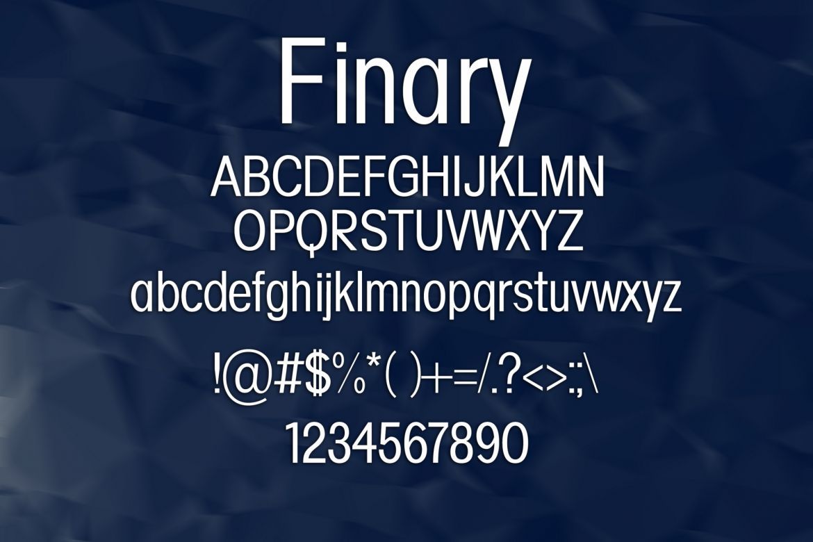 Finary Font - view 2