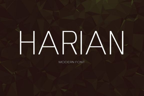Harian Font - view 1