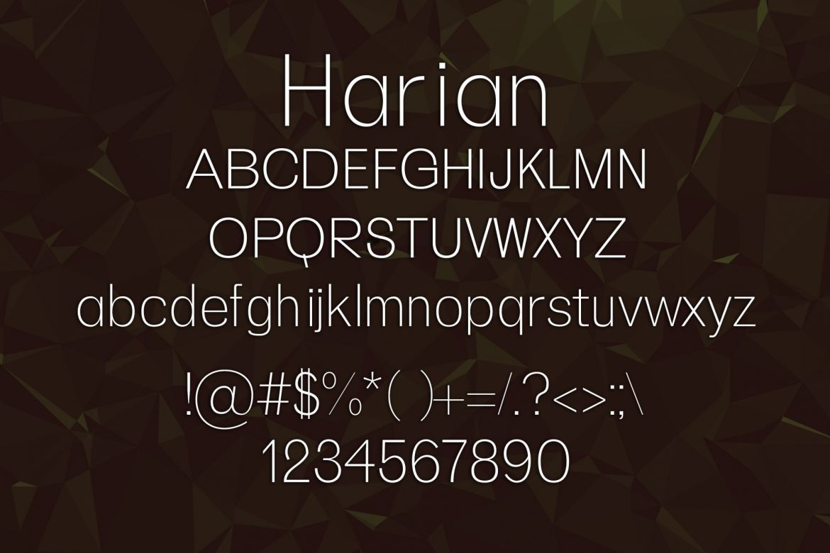 Harian Font - view 2
