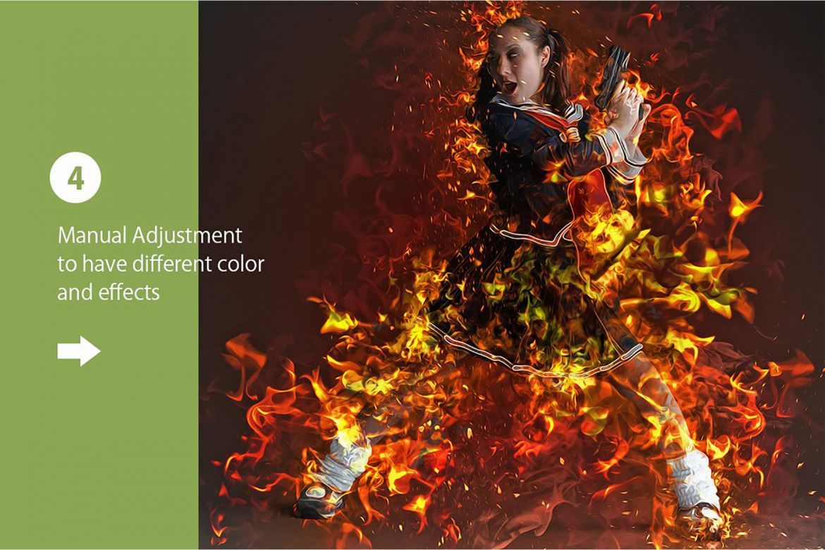 Real Burn Photoshop Action - view 3