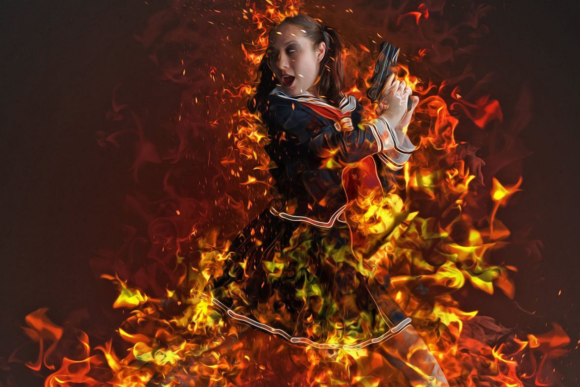 Real Burn Photoshop Action - view 8