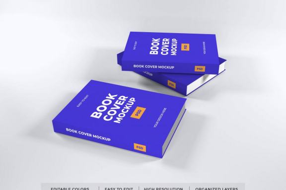 Free Book Cover Mockup Template
