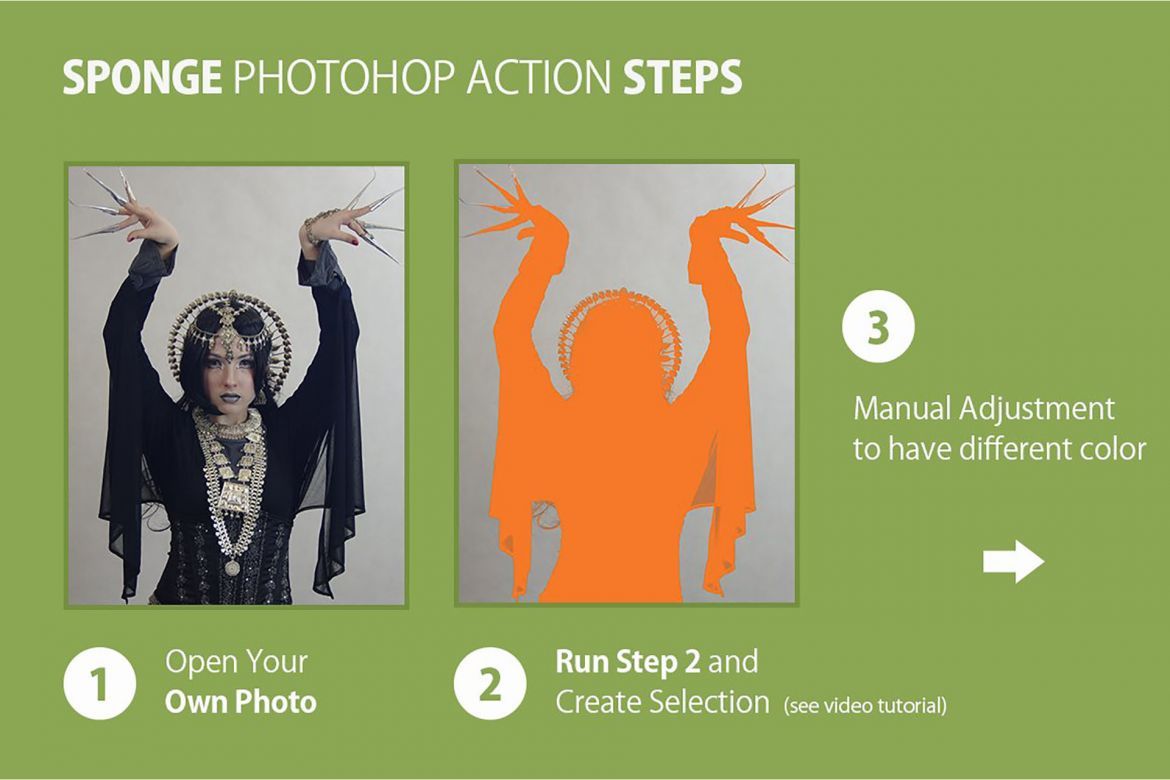 Sponge Photoshop Action alternate