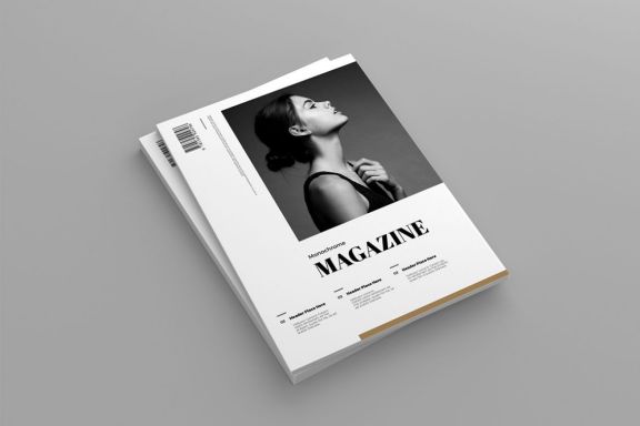 Monochrome Magazine Template