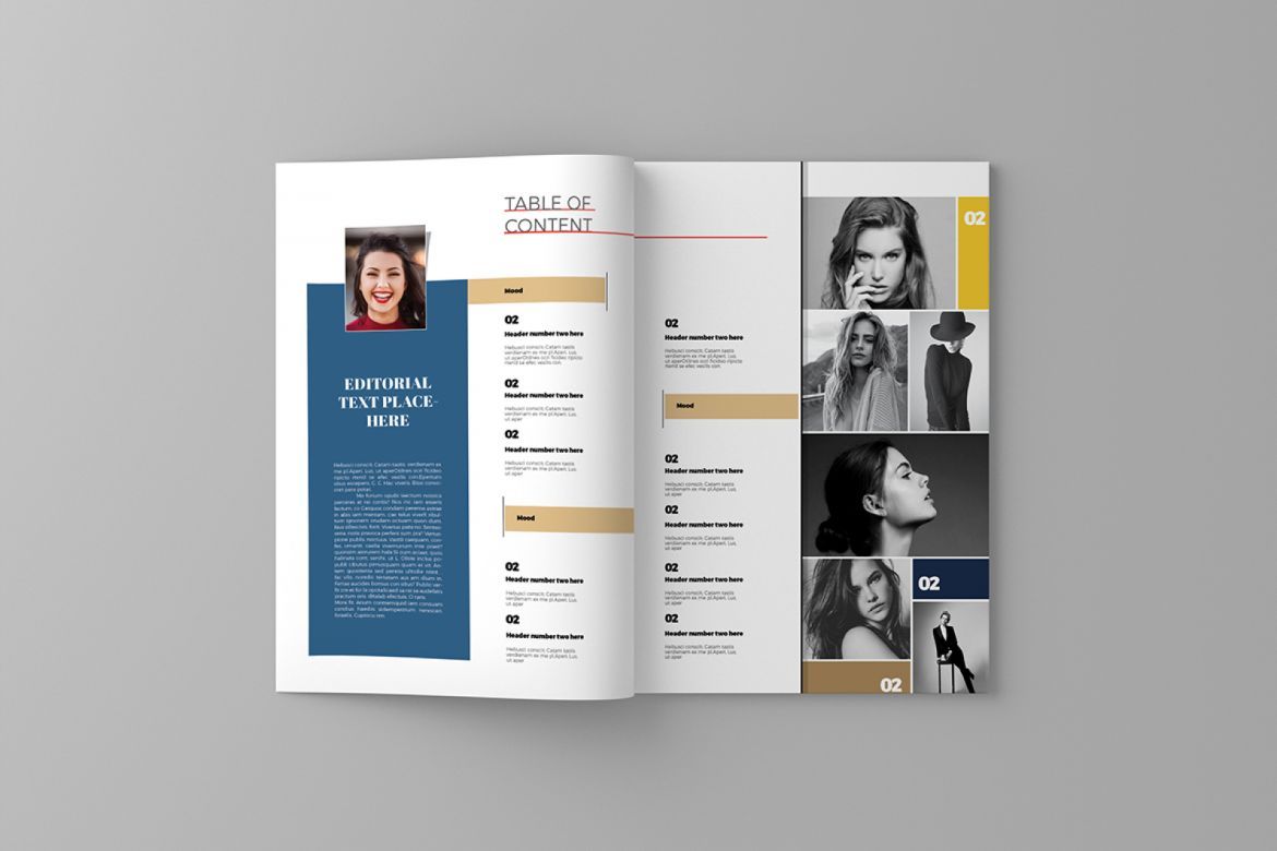 Monochrome Magazine Template - view 3