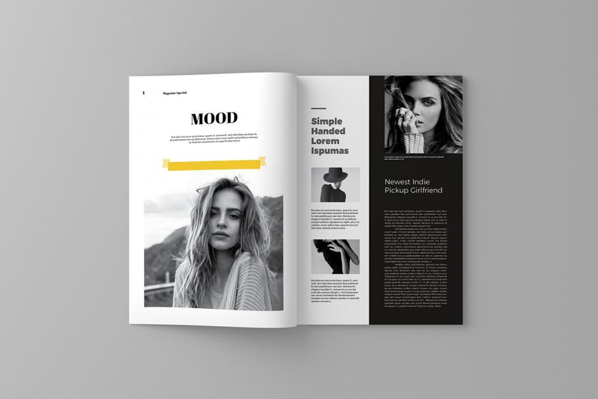 Monochrome Magazine Template - view 4