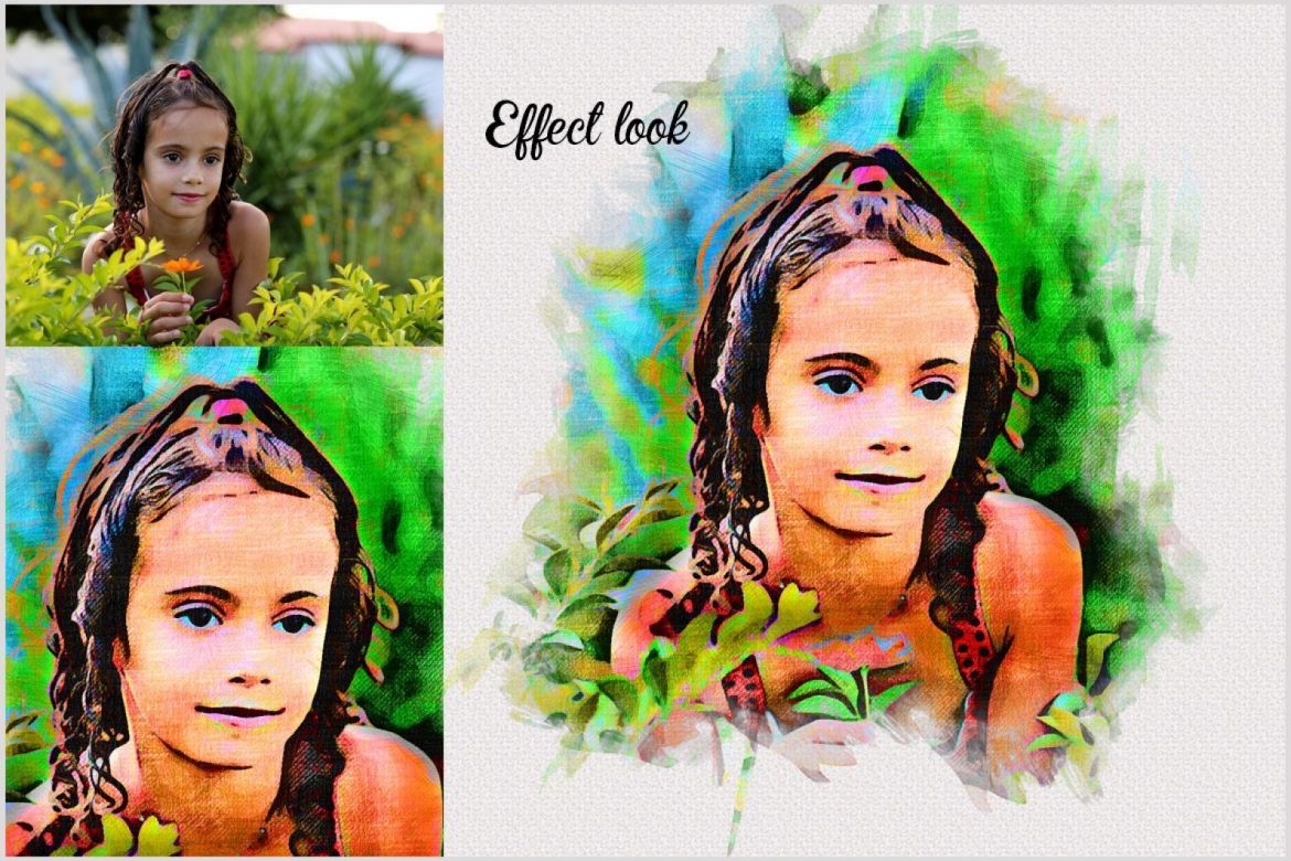 Mixed Media Photoshop Action alternate