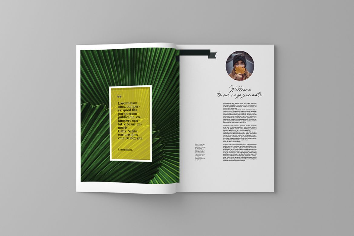 Garden and Leaves Magazine Template - view 12