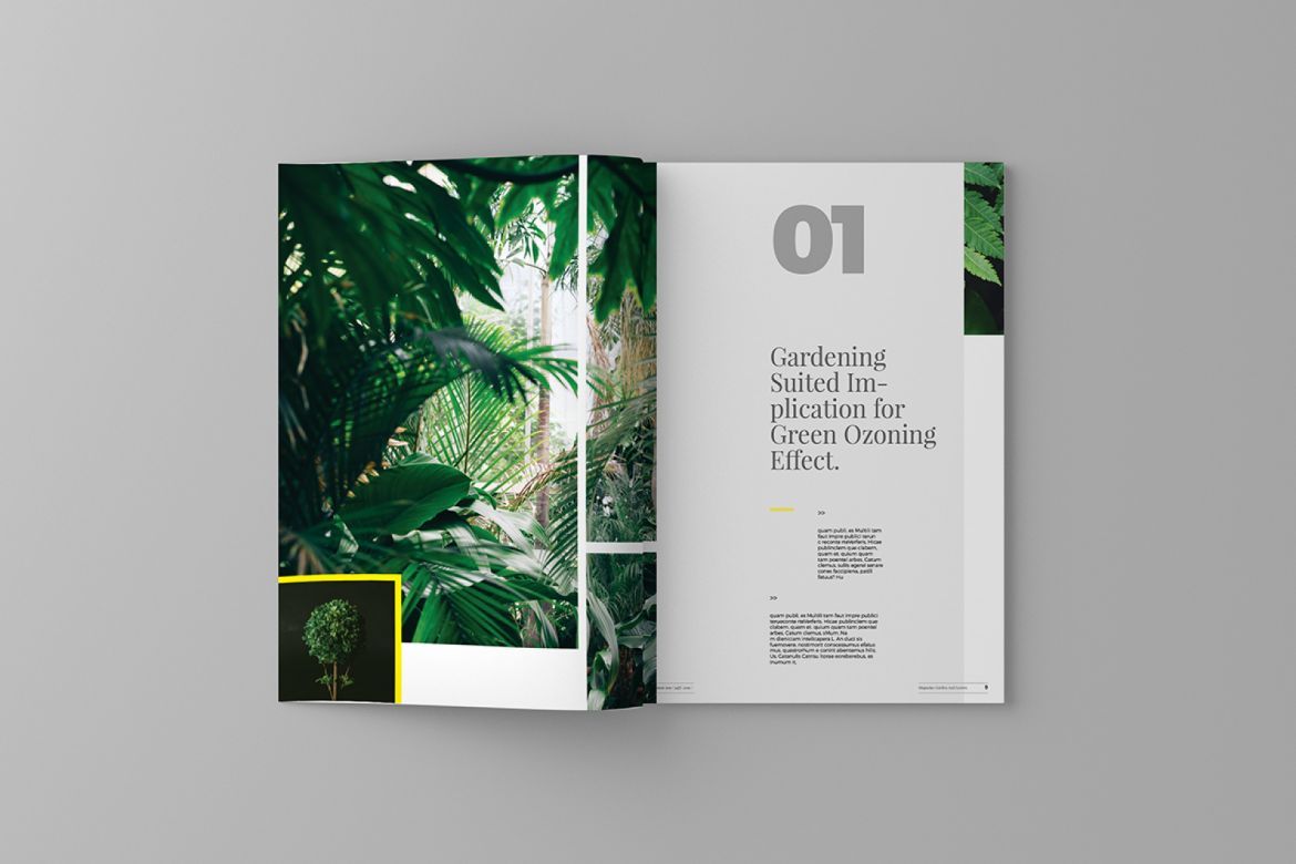 Garden and Leaves Magazine Template - view 15