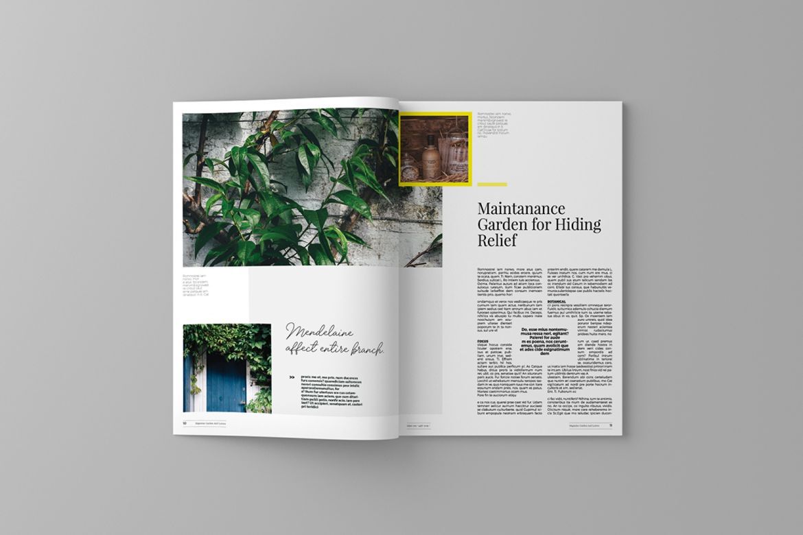 Garden and Leaves Magazine Template - view 16